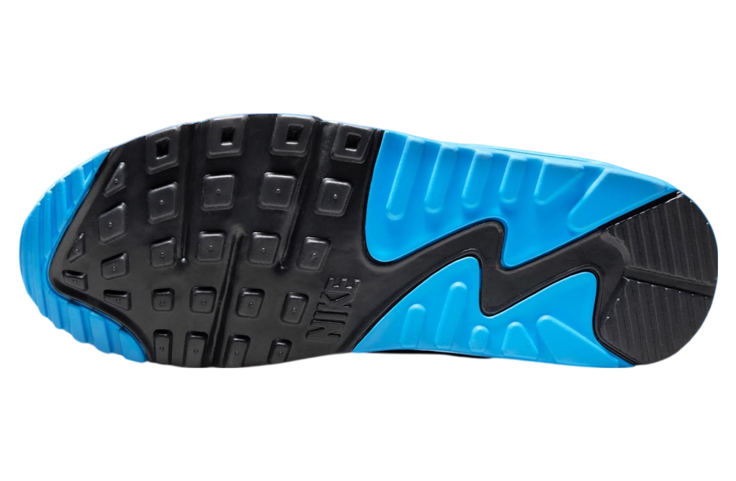 Nikes Air Max 90 Platinum Tint / Blue Lightning