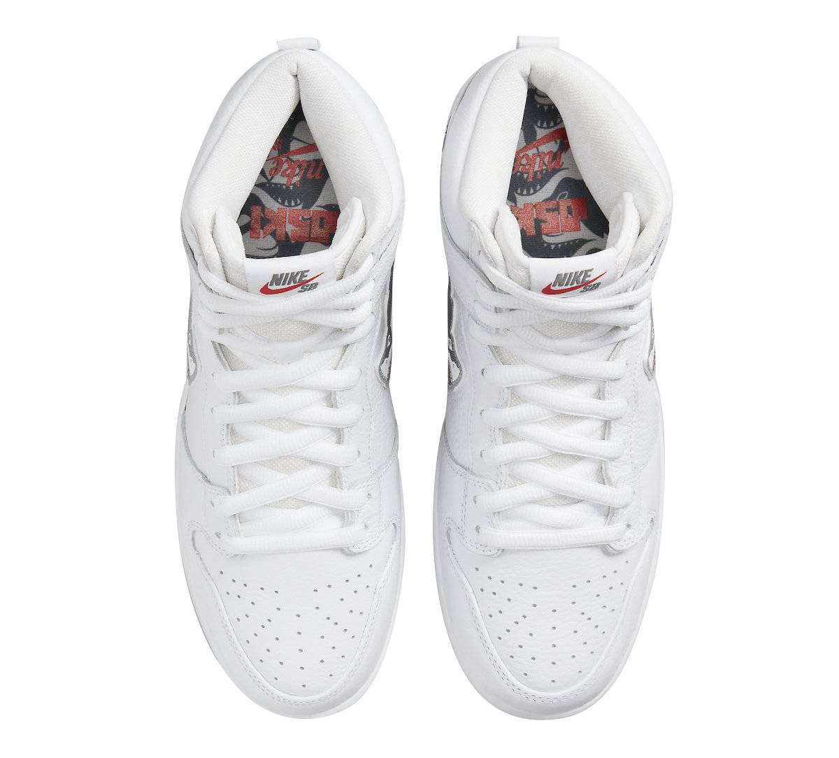 Oski X Nike SB Dunk High Great White Shark