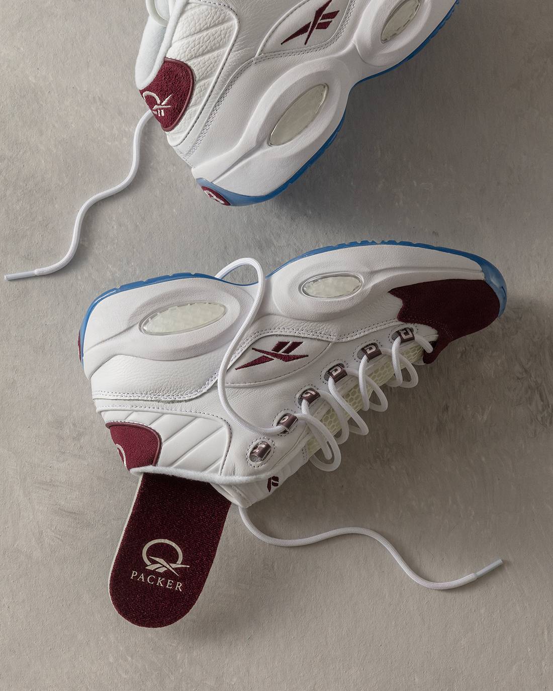 Packer x Reebok Question Mid Burgundy