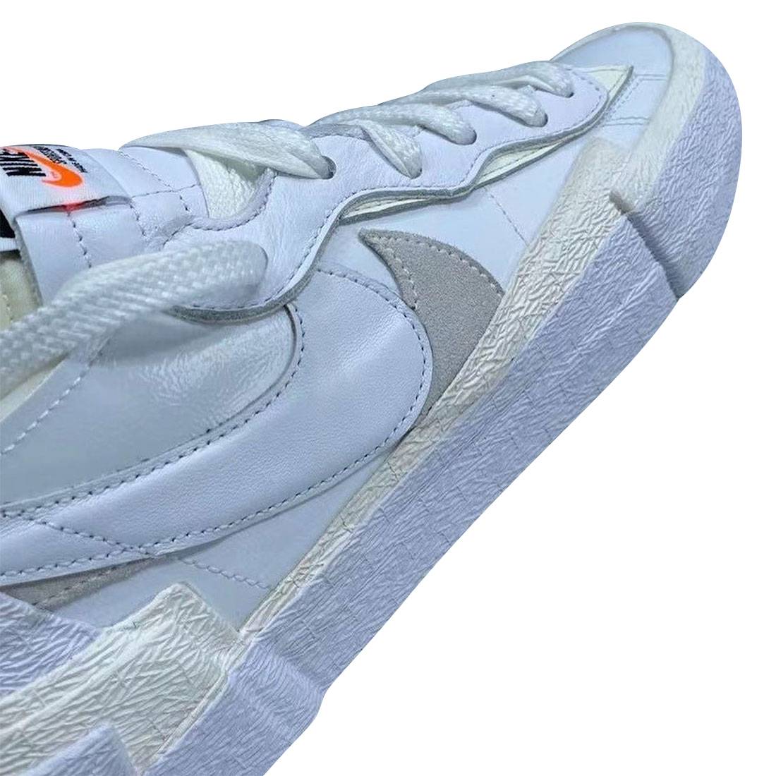 Sacai X Nike Blazer Low White Grey