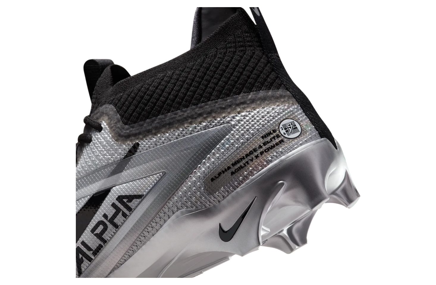 Saquon Barkley x Nike Alpha Menace 4 Elite Black / Wolf Grey
