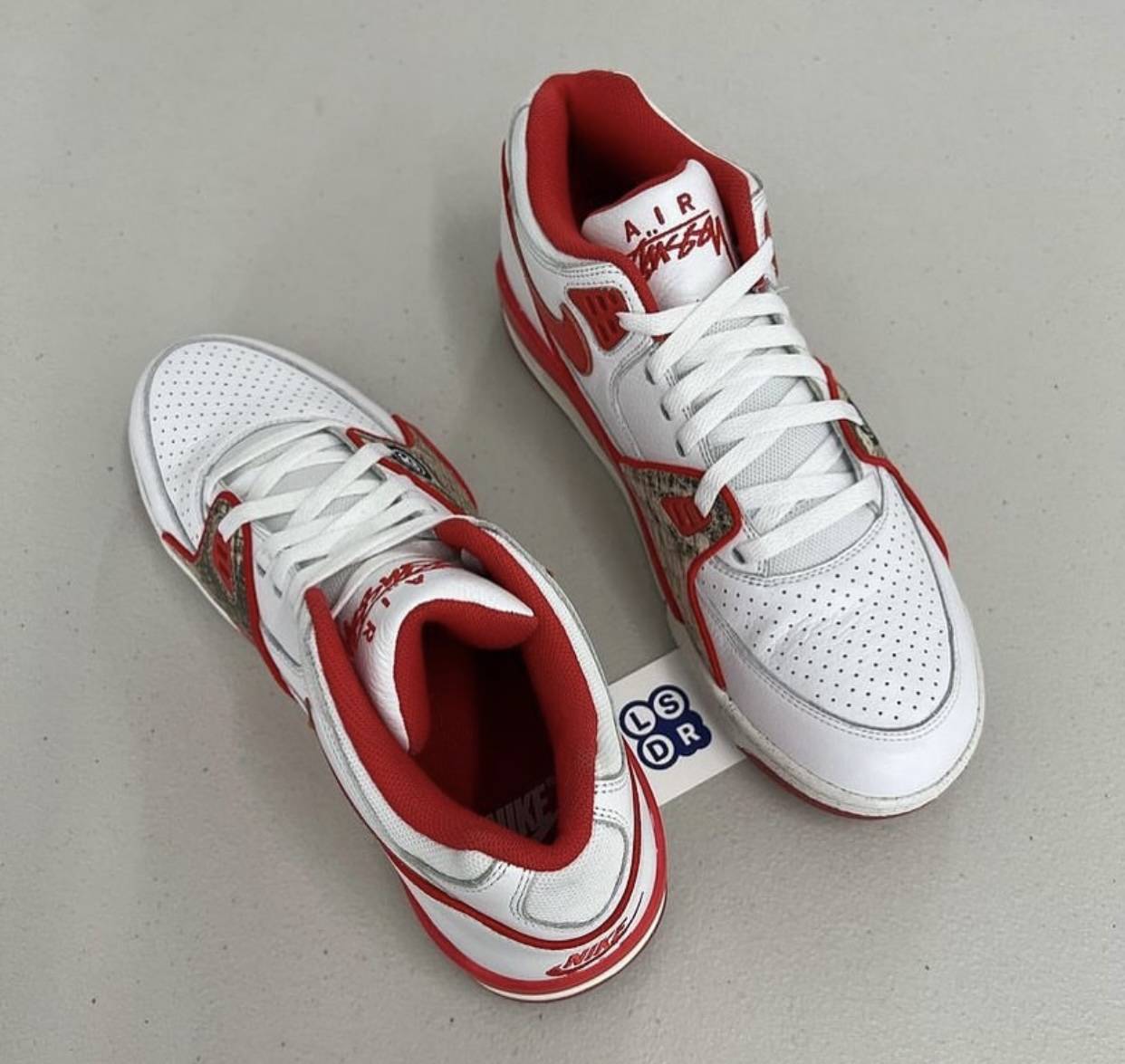 Stussy x Nike Air Flight 89 Habanero Red