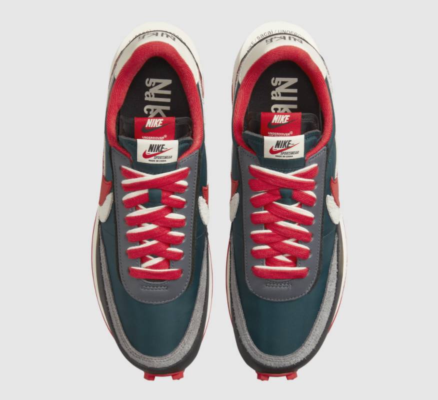 Undercover X Sacai X Nike LDWaffle Midnight Spruce