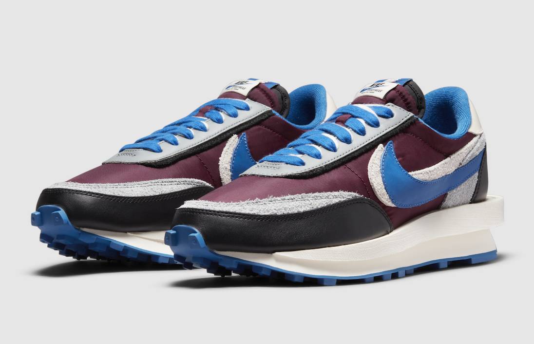 Undercover X Sacai X Nike LDWaffle Night Maroon