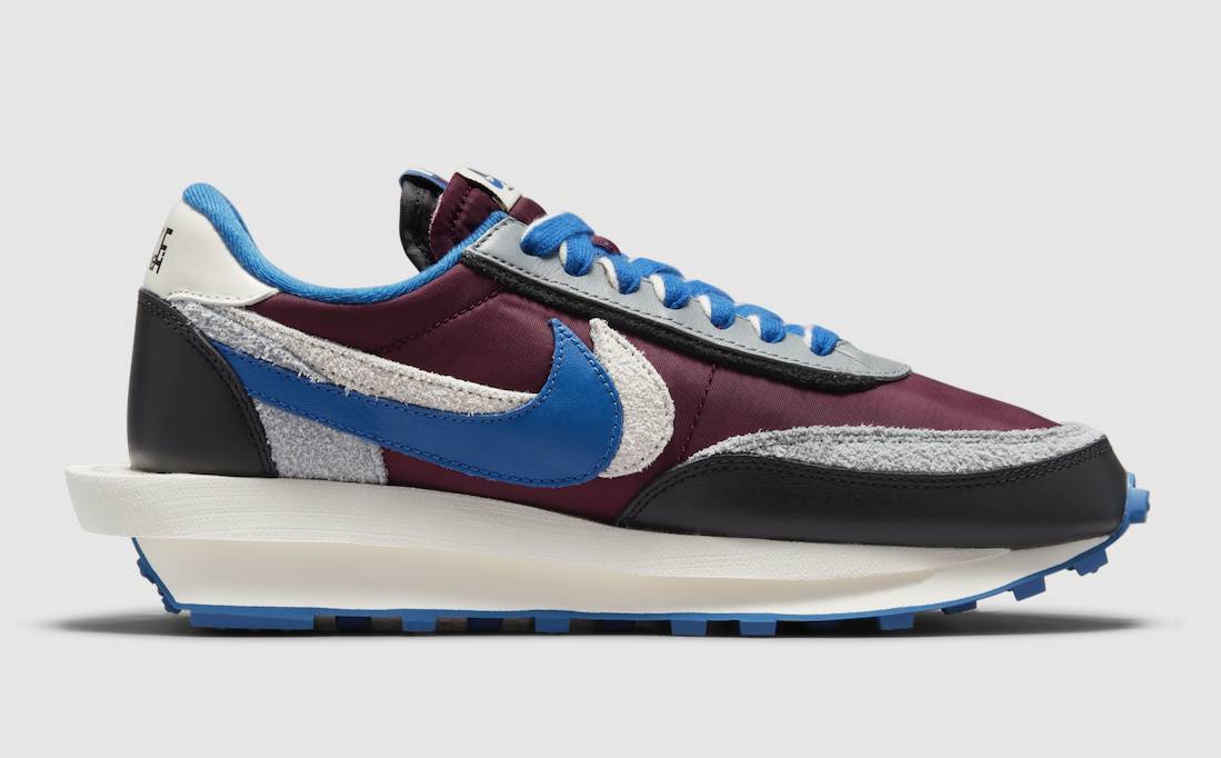 Undercover X Sacai X Nike LDWaffle Night Maroon