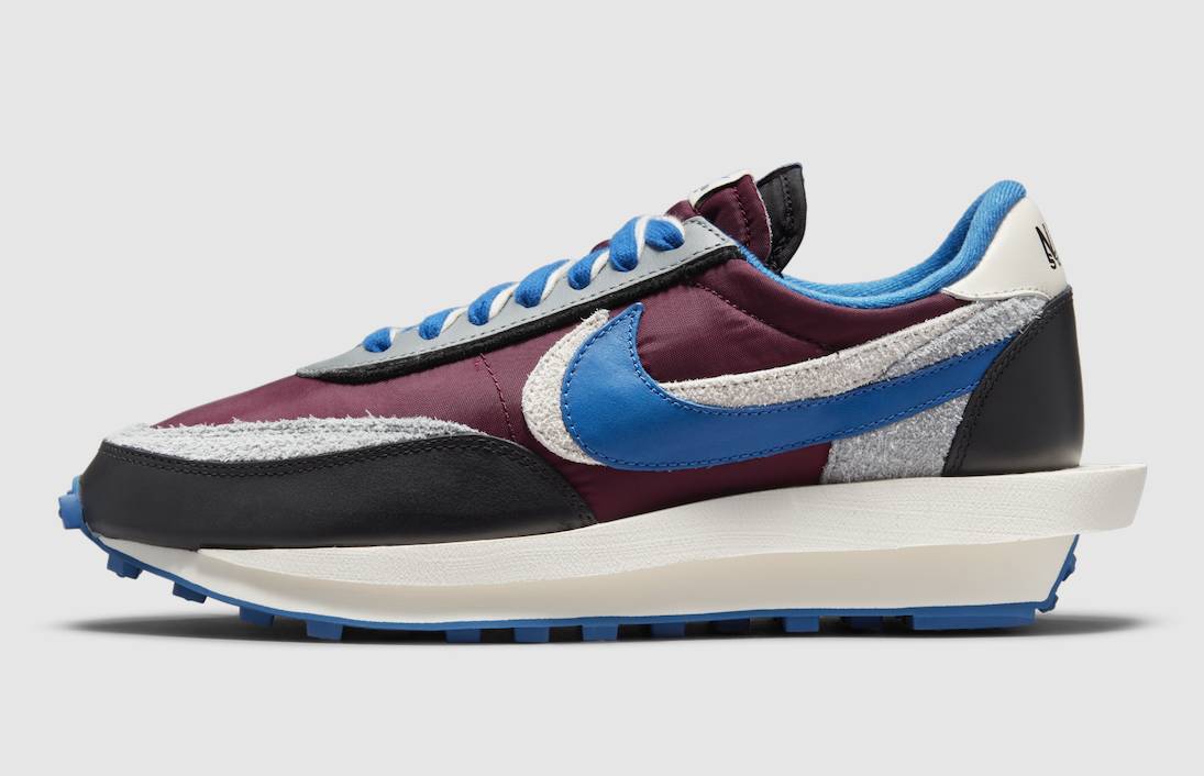 Undercover X Sacai X Nike LDWaffle Night Maroon