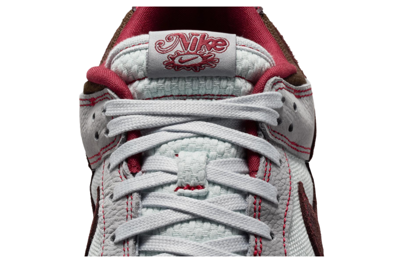 Nike Dunk Low Canvas Wolf Grey / Team Red