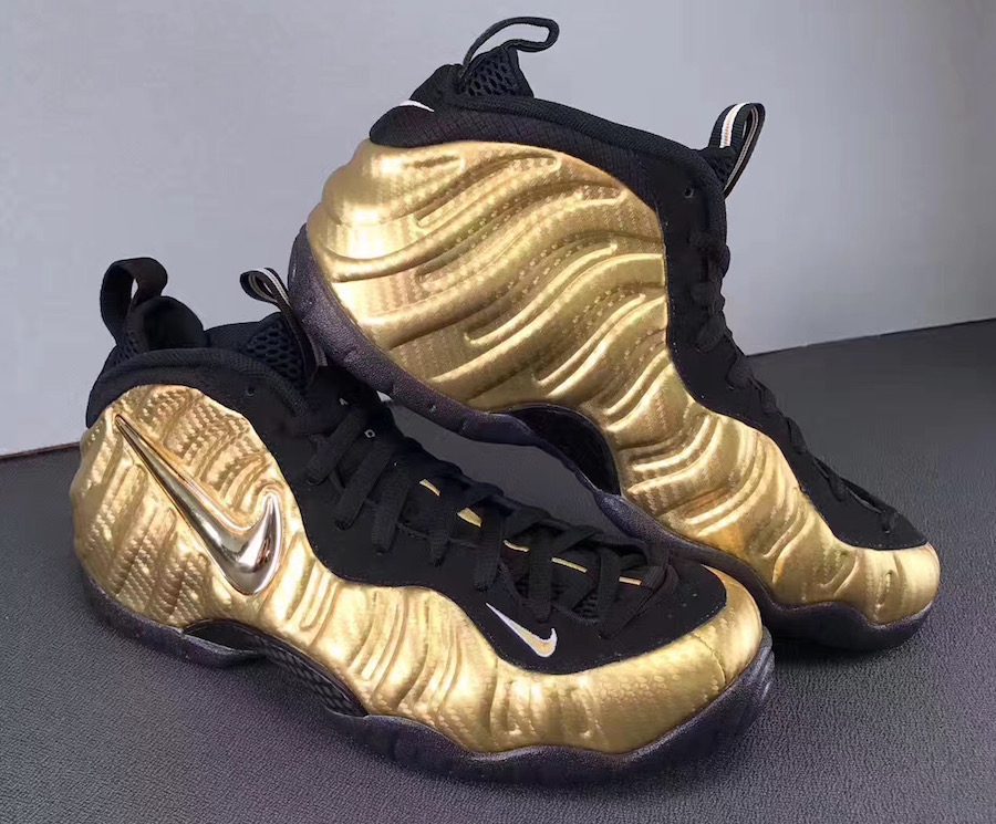 gold black foamposite