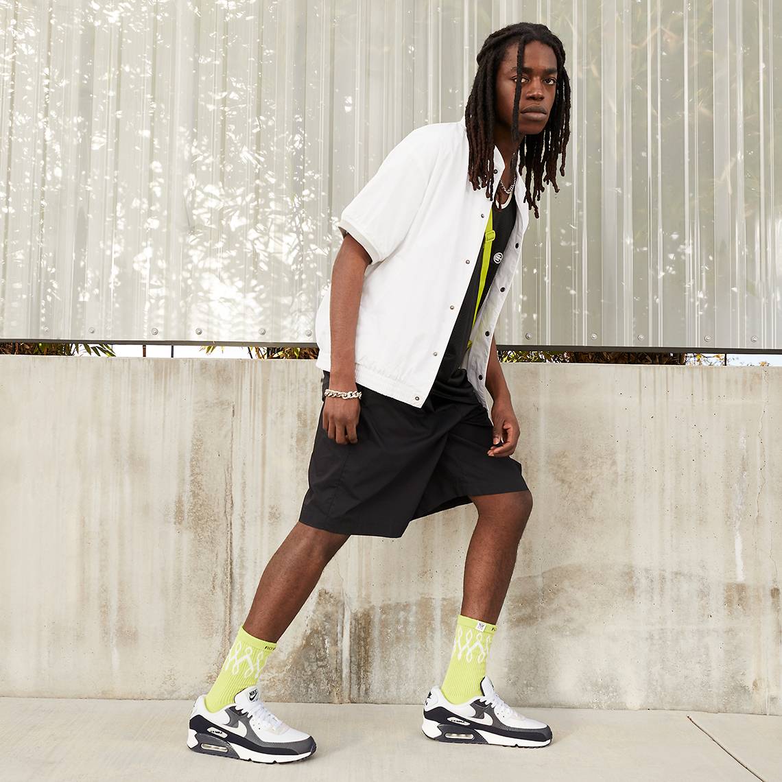 yellow grey and white air max 95