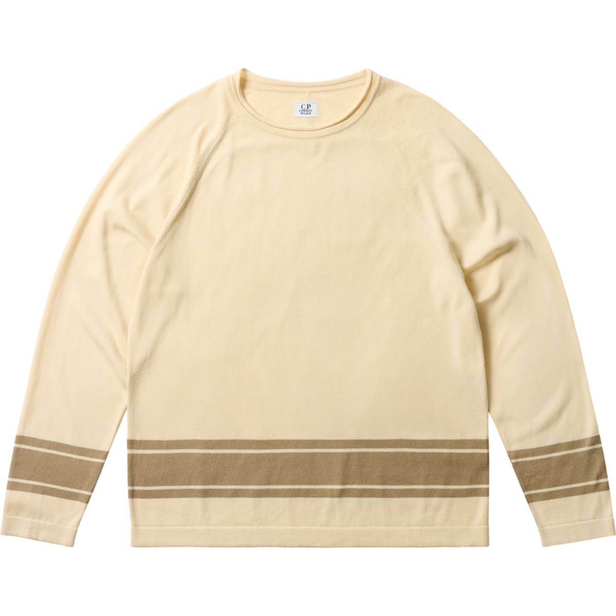 Palace C.p. Company Cotton Sea Island Mock Neck Knit Stone