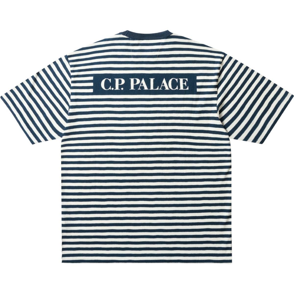 Palace C.p. Company Stripe T Shirt Navy