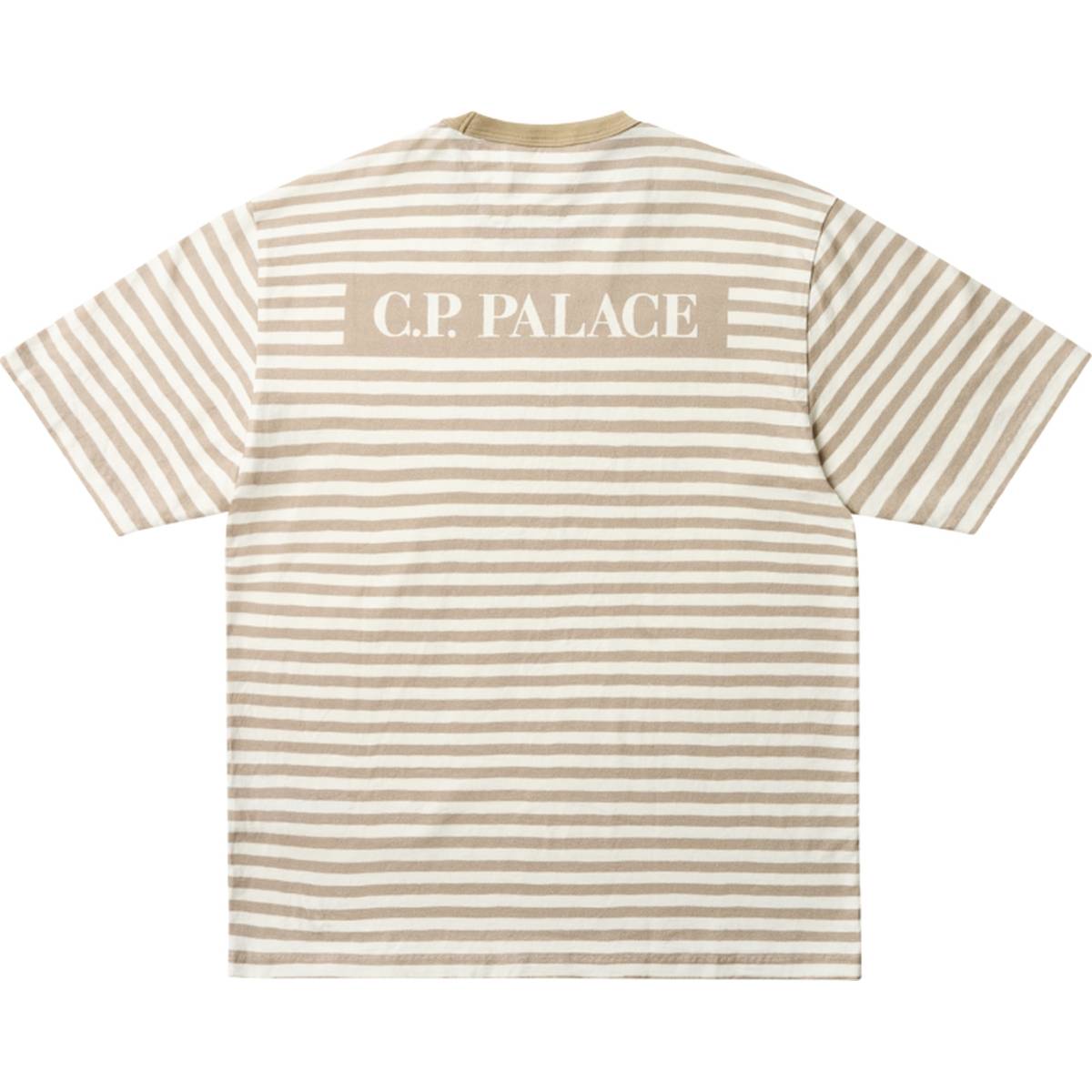 Palace C.p. Company Stripe T Shirt Stone