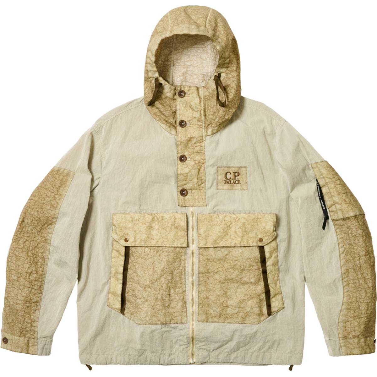Palace C.p. Company Zip Through Jacket Stone