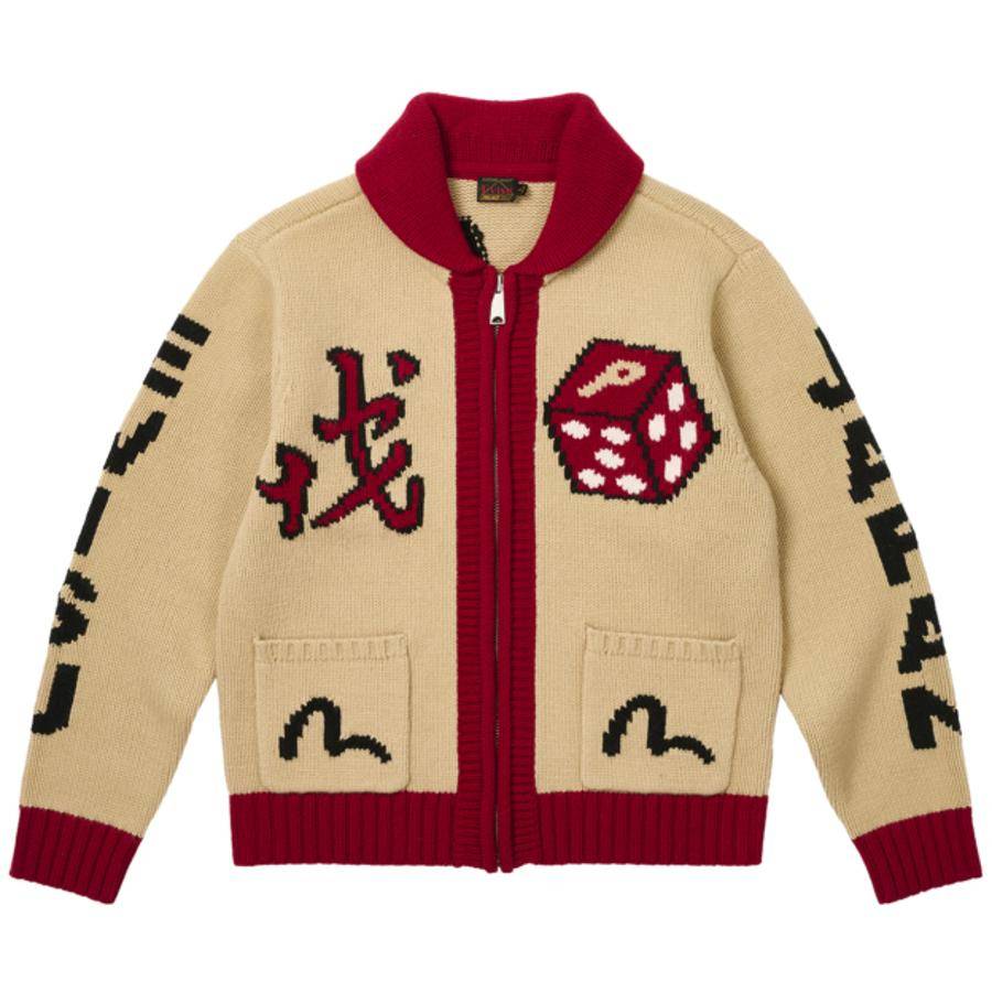 Palace Evisu Cardigan Brown