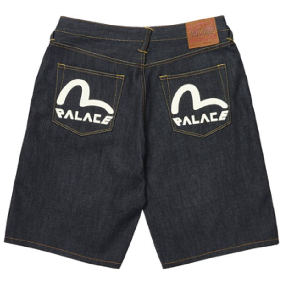 Palace Evisu Shorts Dark Denim