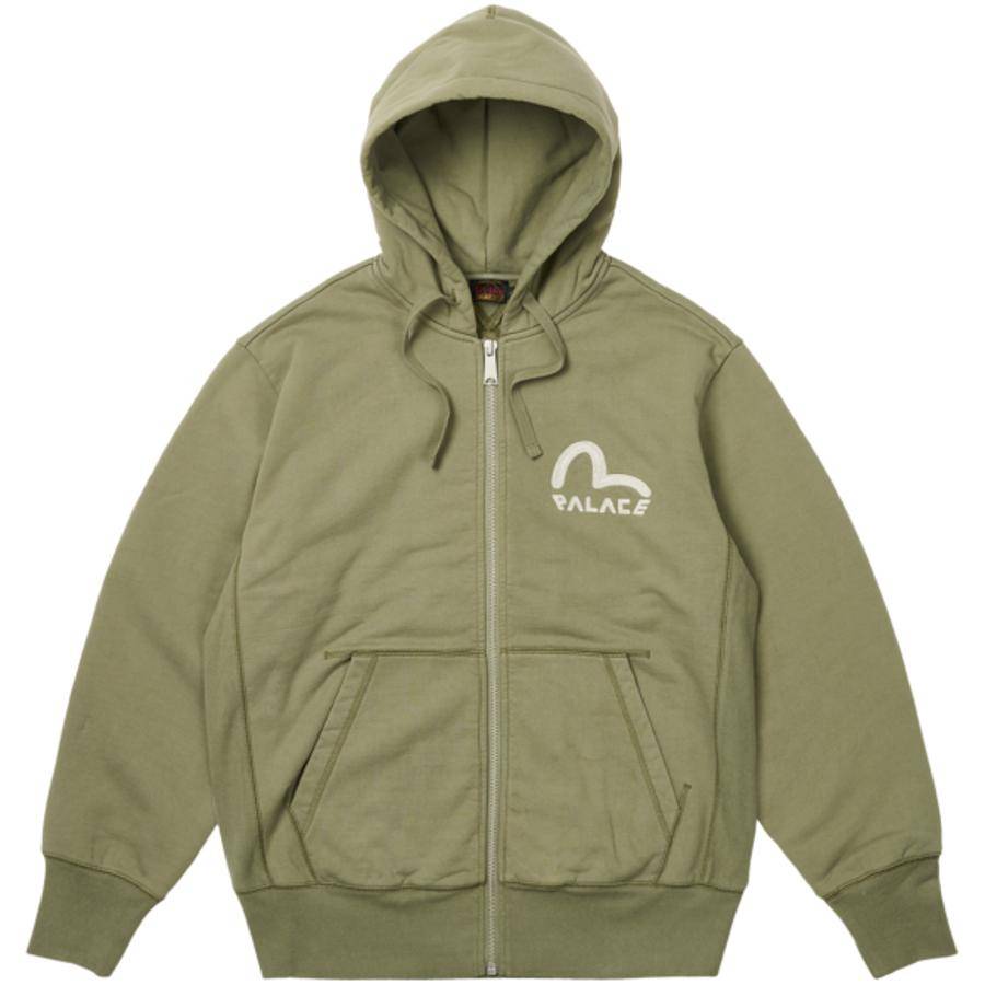 Palace Evisu Hoodie Olive