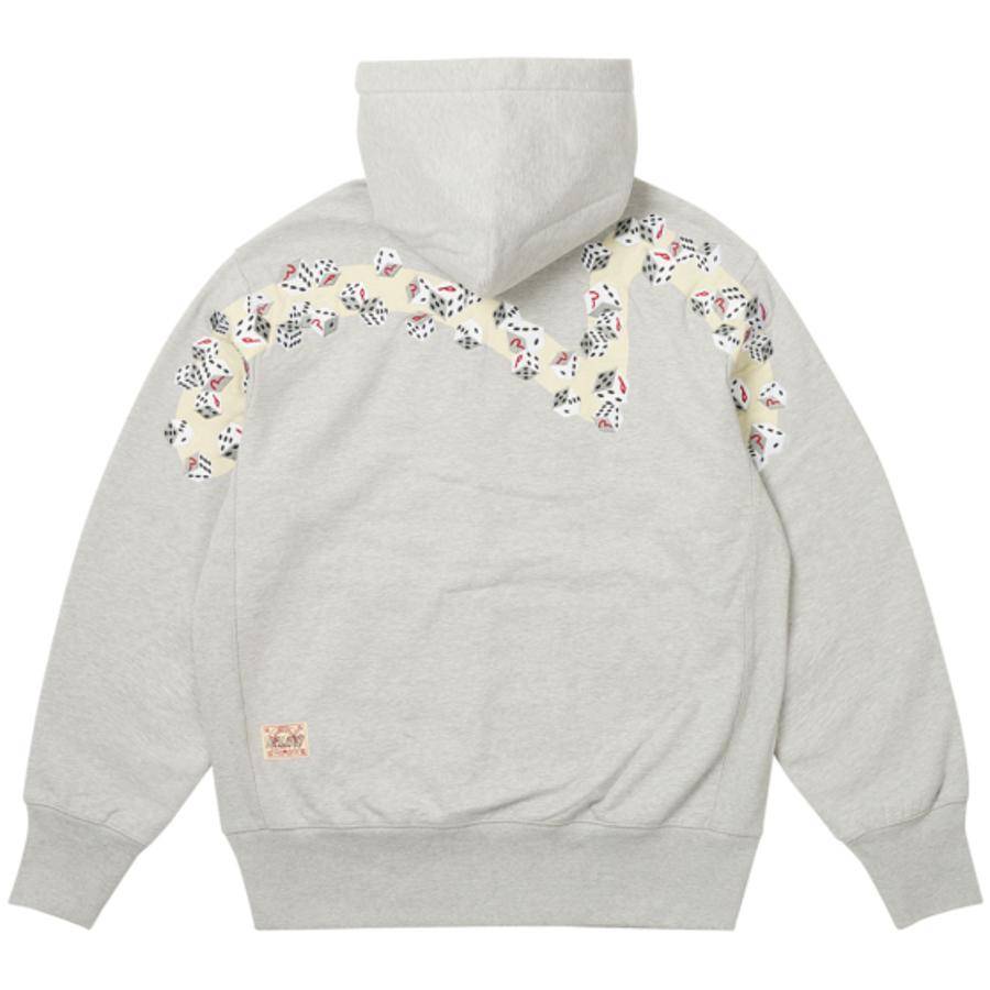 Palace Evisu Hoodie Grey