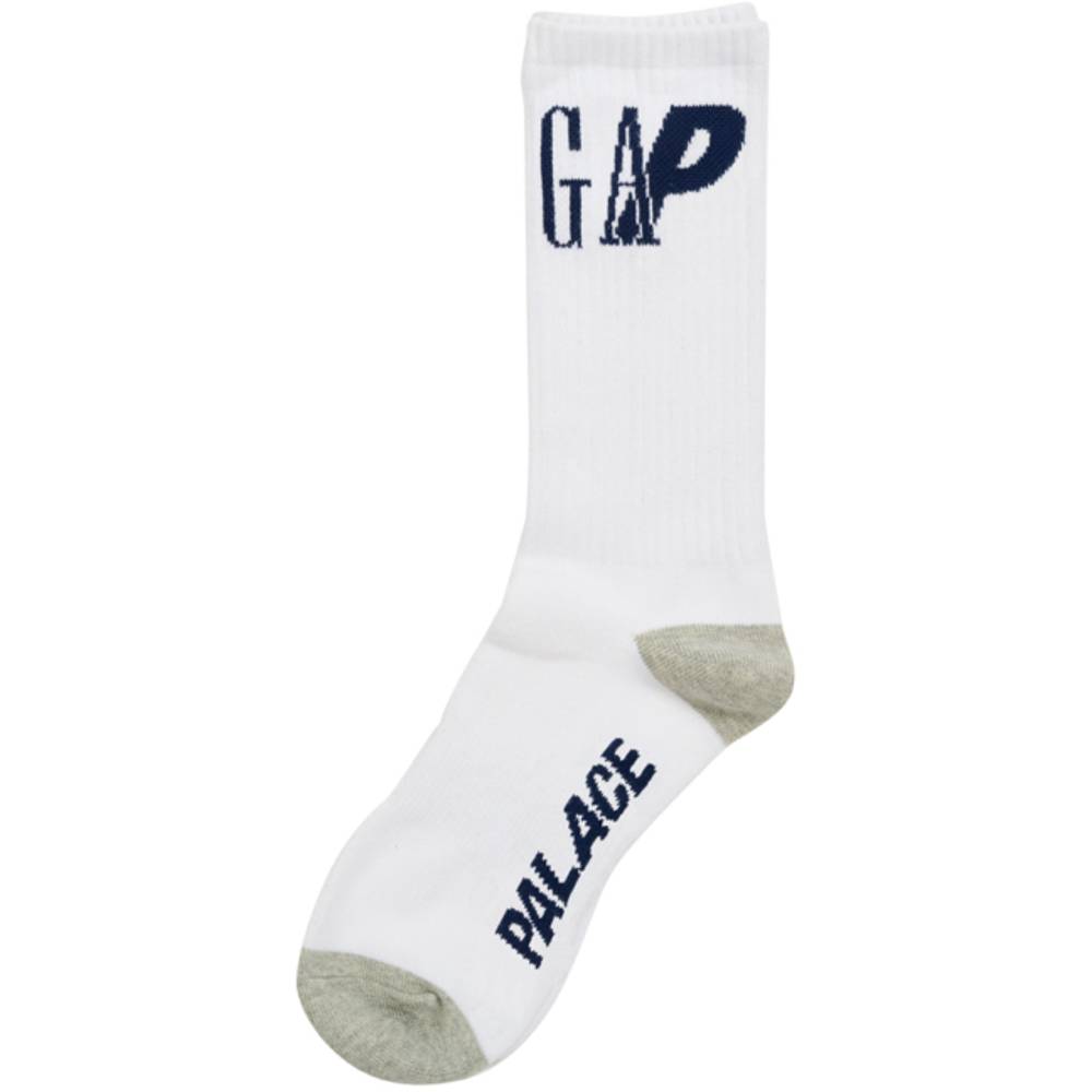 Palace Gap Crew Sock White