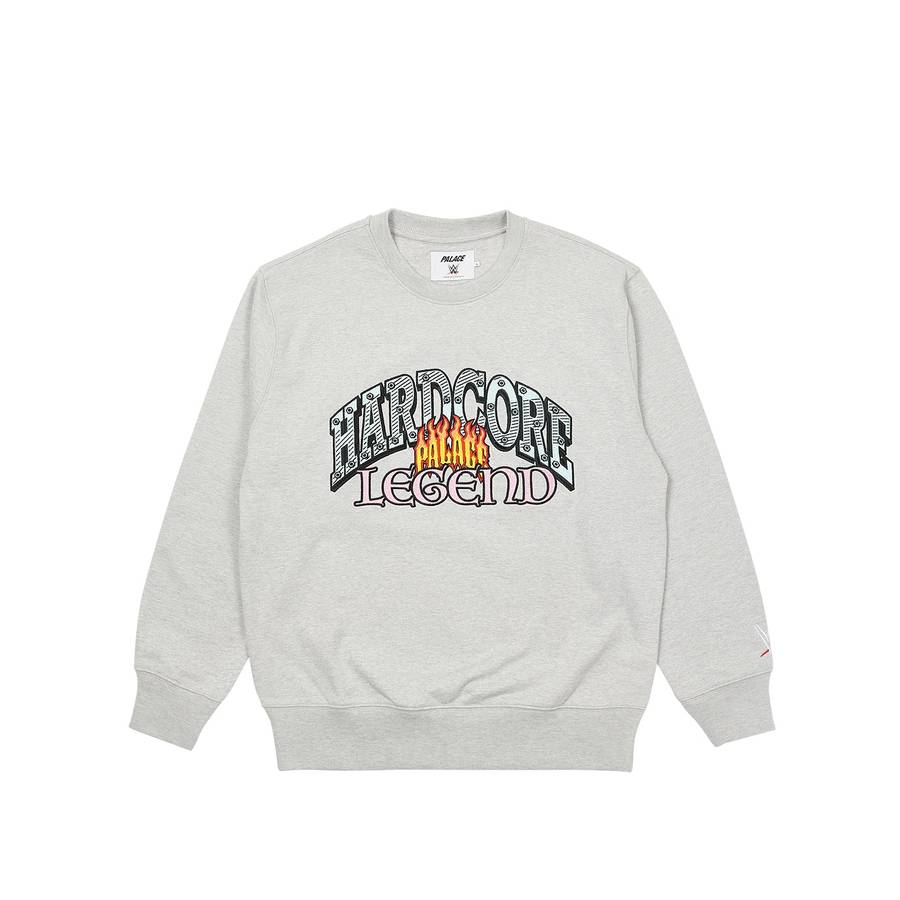 Palace Wwe Legend Crew Grey Marl
