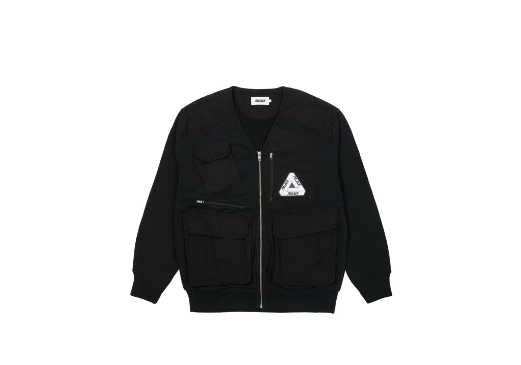 PALACE UTILITY ZIP FRONT PANEL SWEAT