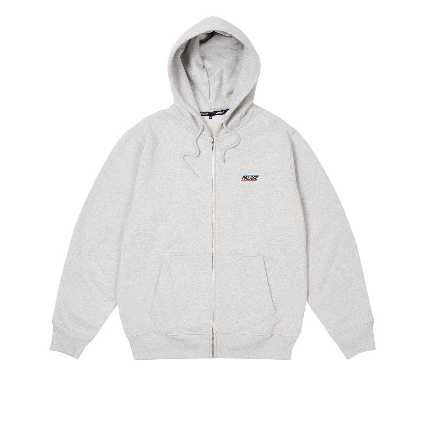 Basically A Zip Hood Grey Marl