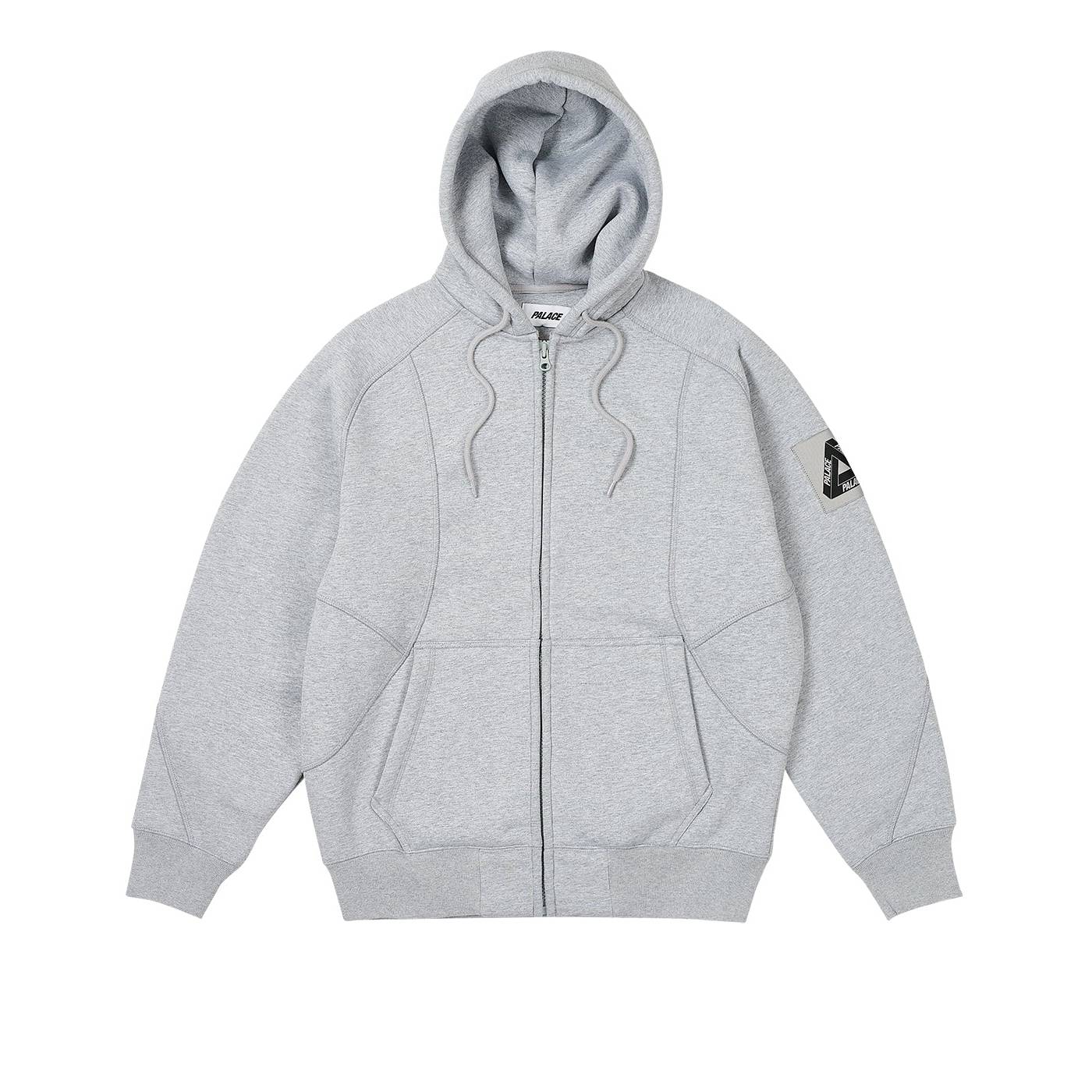 Bonded Sherpa Zip Hood Grey Marl