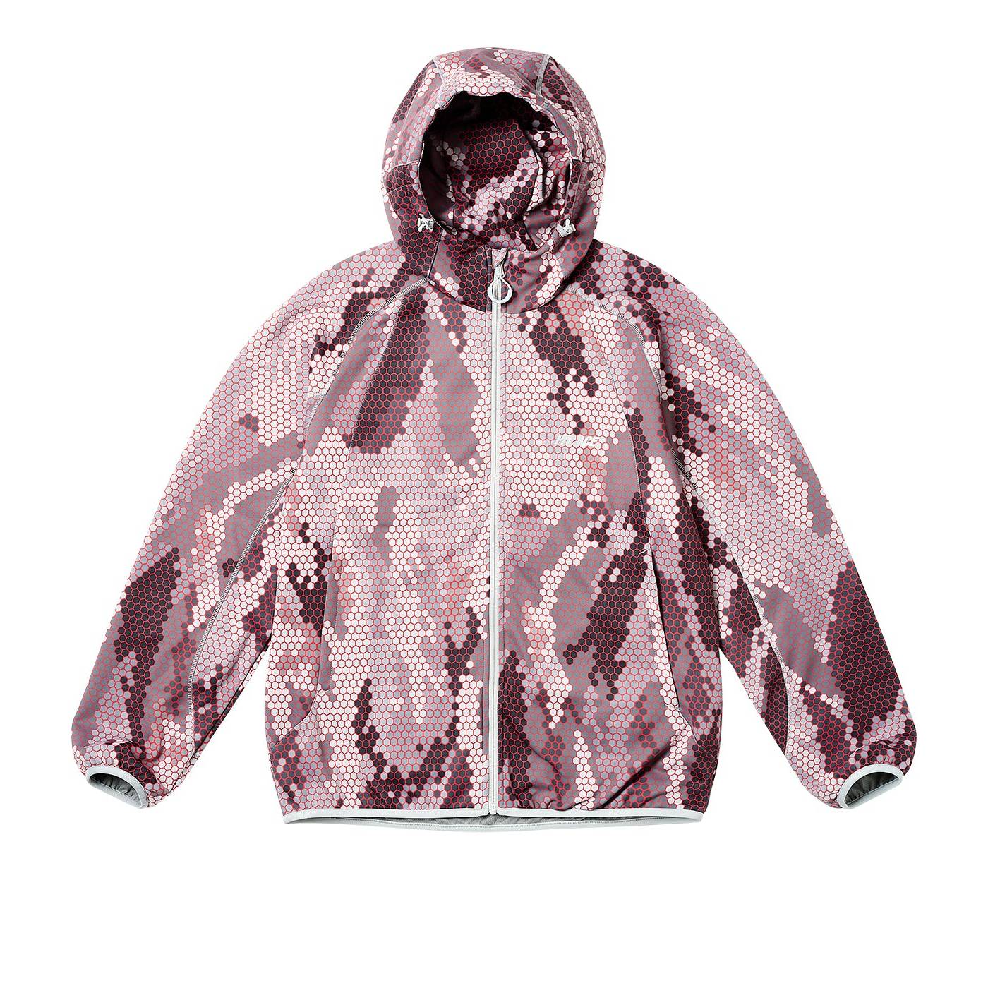 P-tec Fleece Jacket Hexa Camo Grey