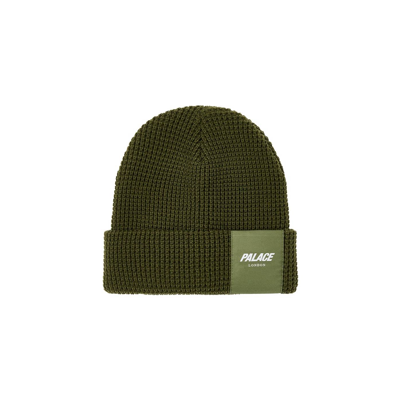 Palace London Waffle Beanie The Deep Green