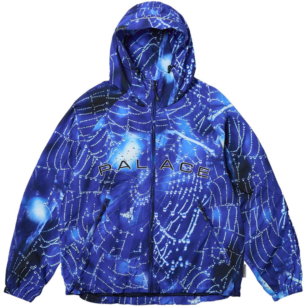 Arc Shell Hooded Jacket Spider Web Blue