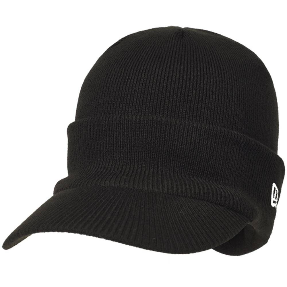 New Era Peak Beanie Black