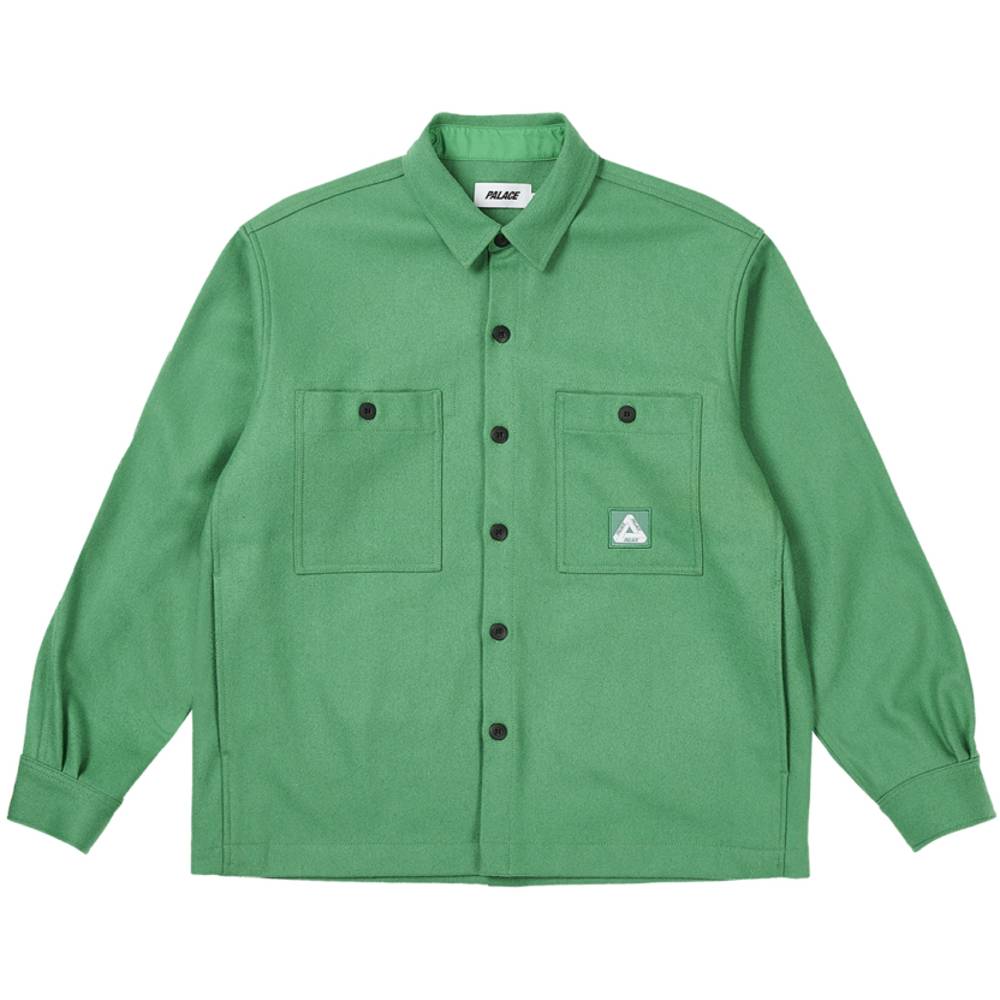 Wool Shirt Jacket Sweet Pea Green