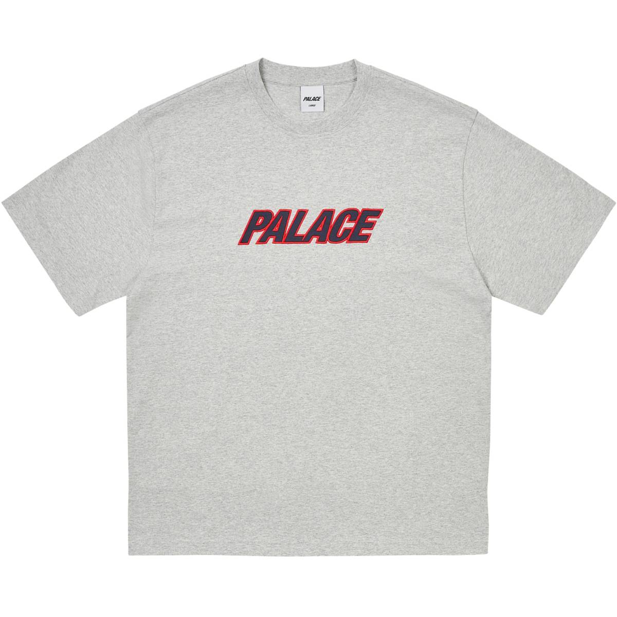 Heavy Font T-shirt Grey Marl