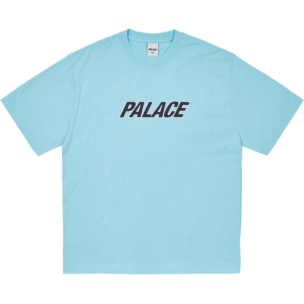 Heavy Font T-shirt Skyline Blue