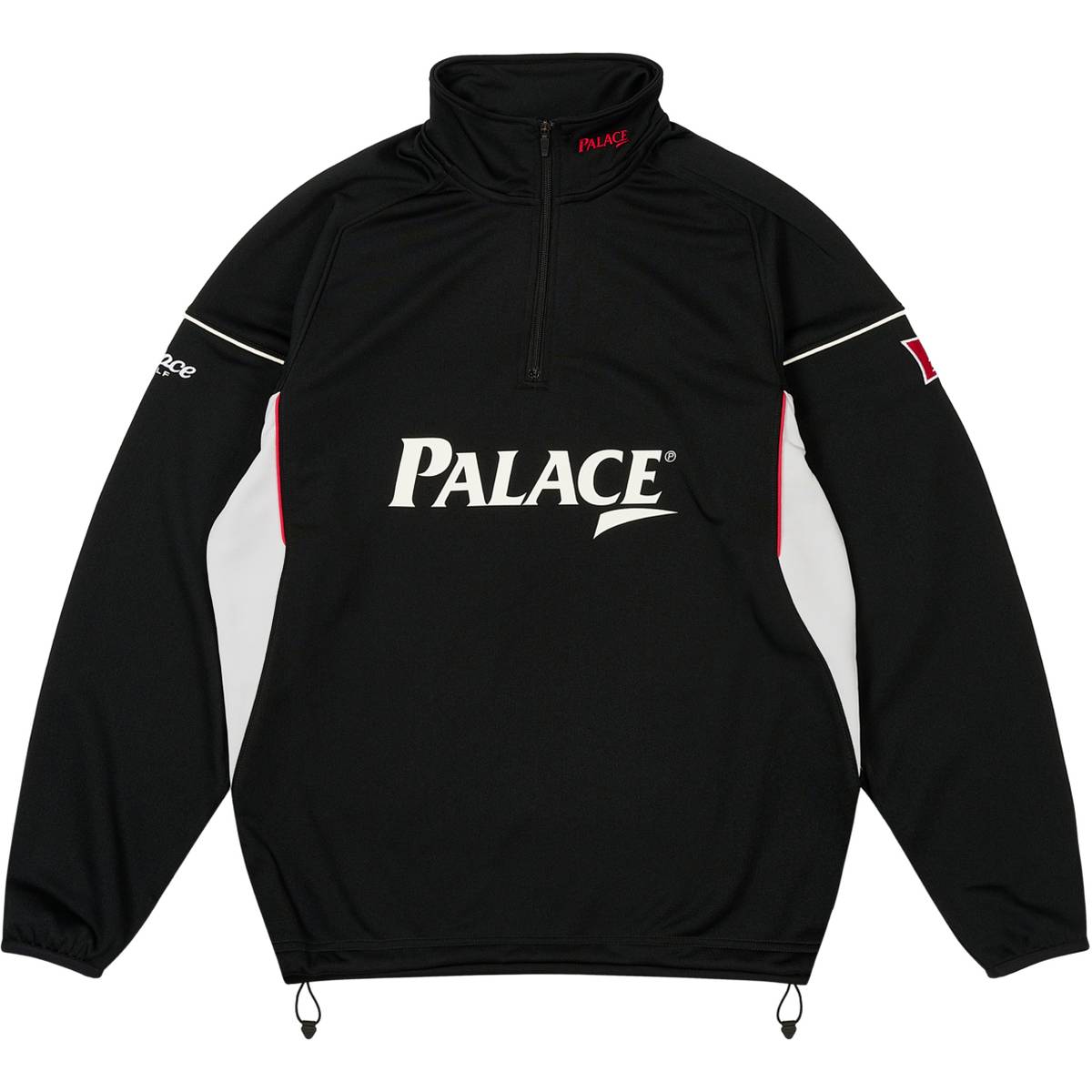 Hole In 1/4 Zip Black