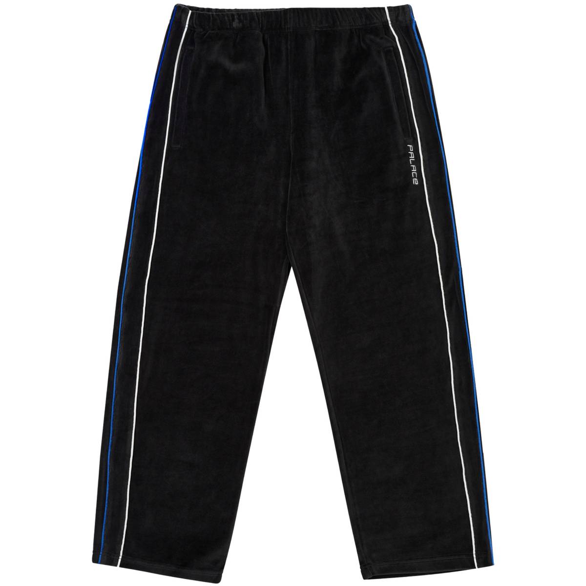 Piped Velour Jogger Black