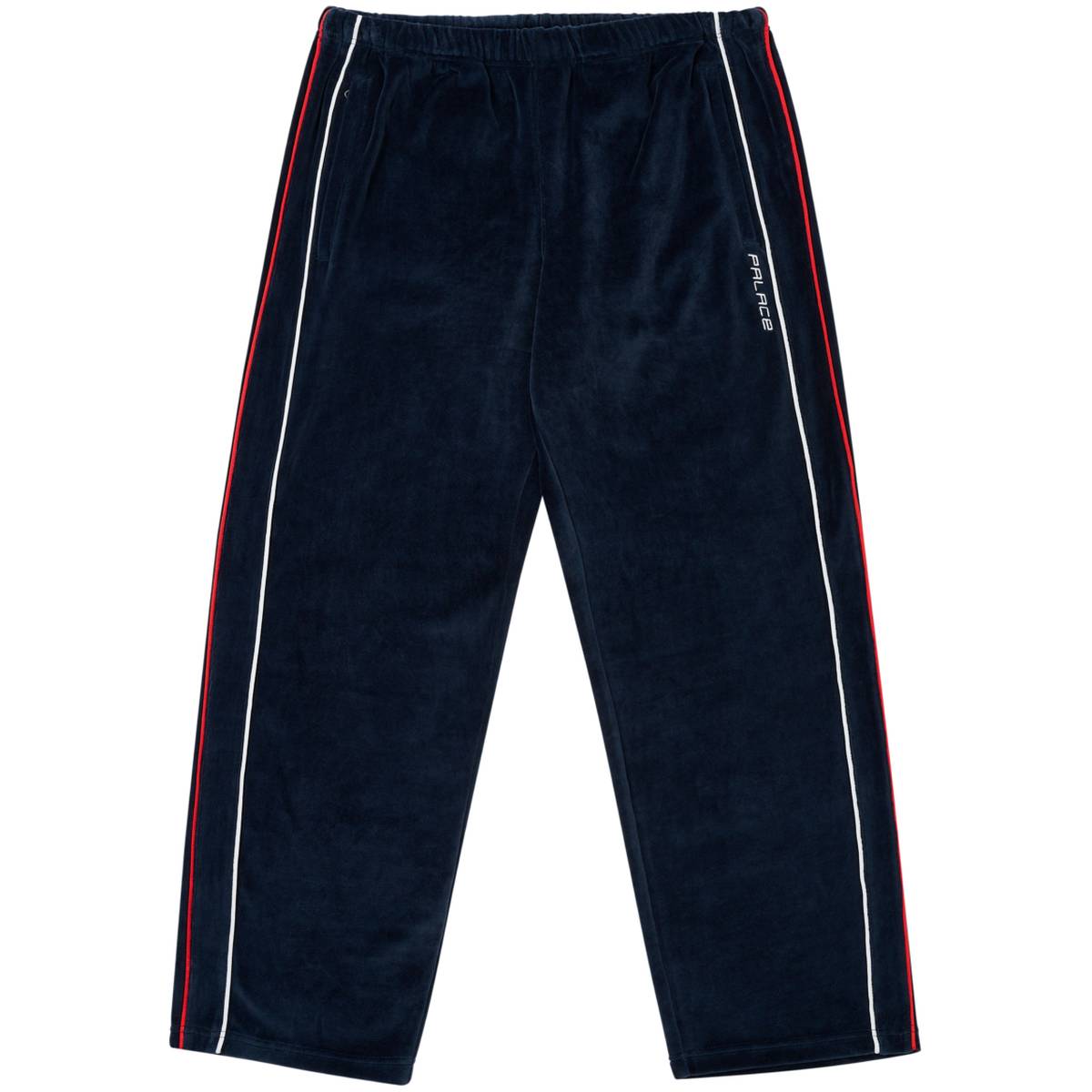 Piped Velour Jogger Navy