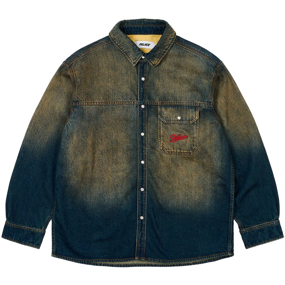 Scripty Denim Shirt Sand Wash Indigo