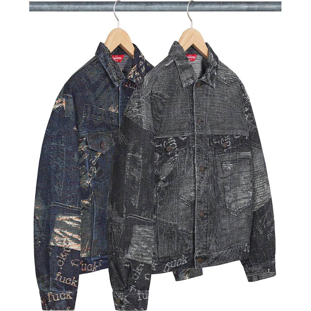 Archive Denim Jacquard Trucker Jacket