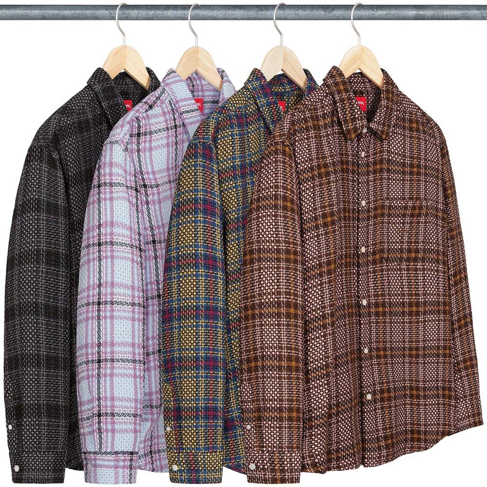 Basket Weave Plaid Shirt