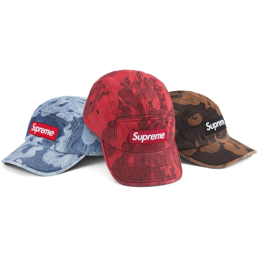 Flames Jacquard Denim Camp Cap