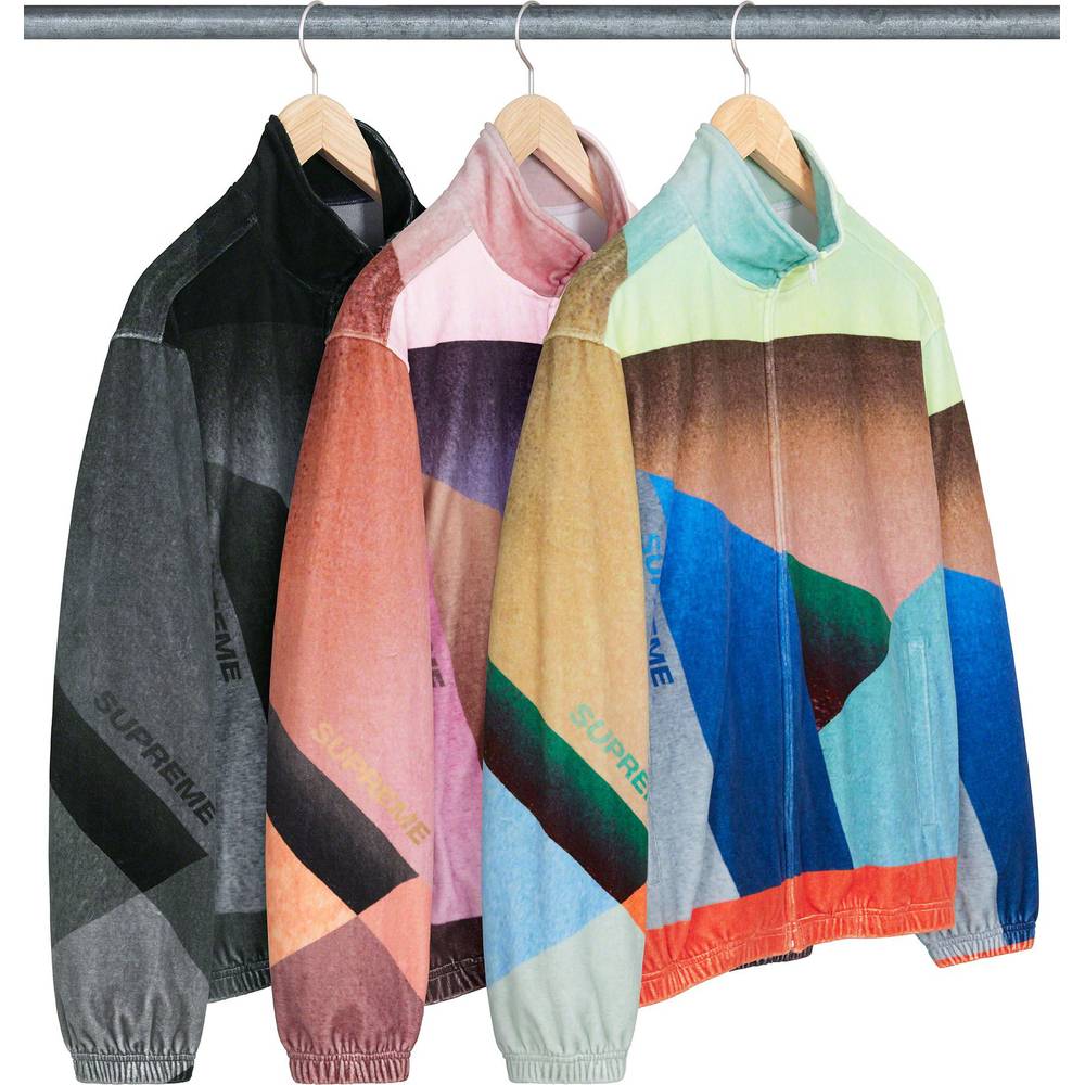 Geo Velour Track Jacket