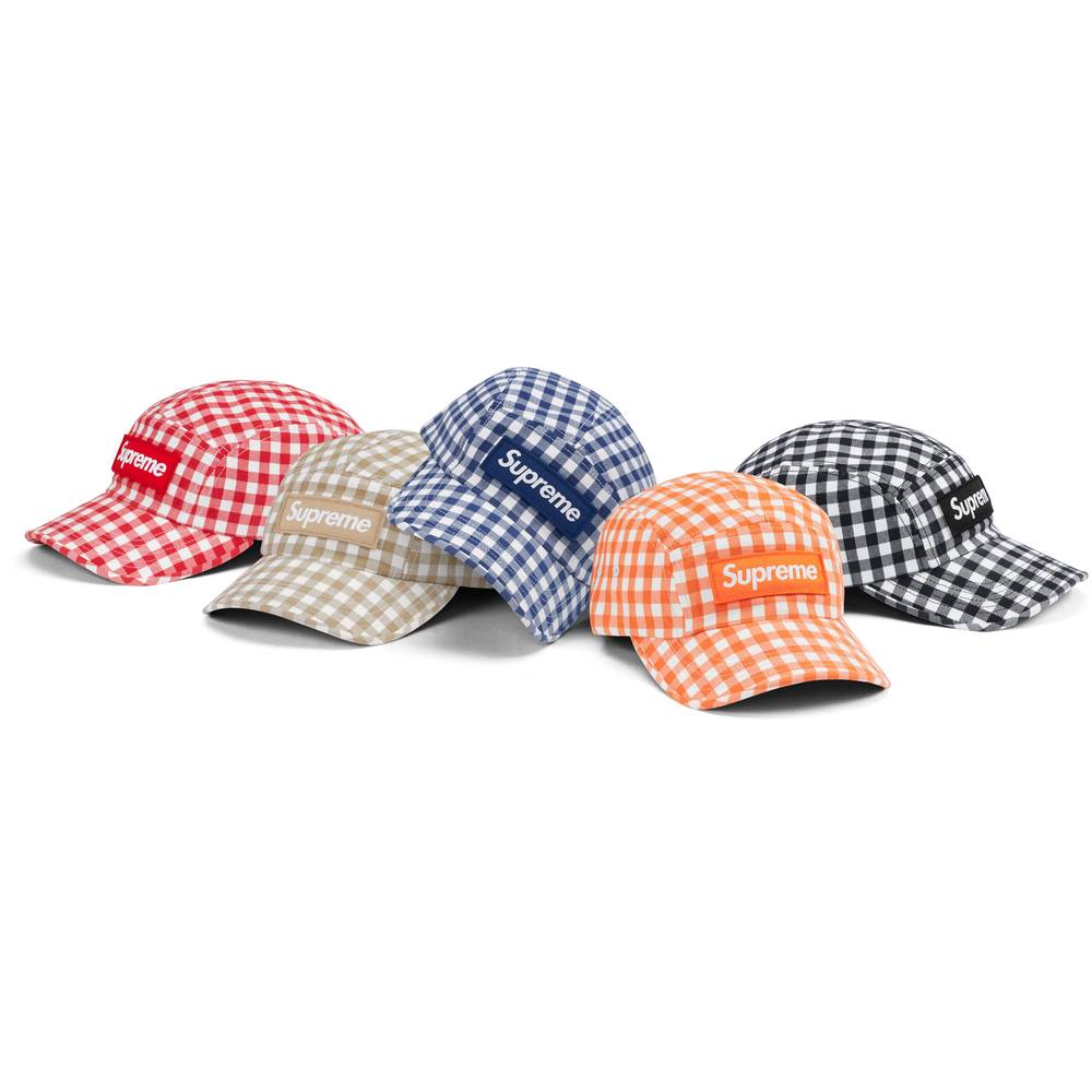 Gingham Camp Cap