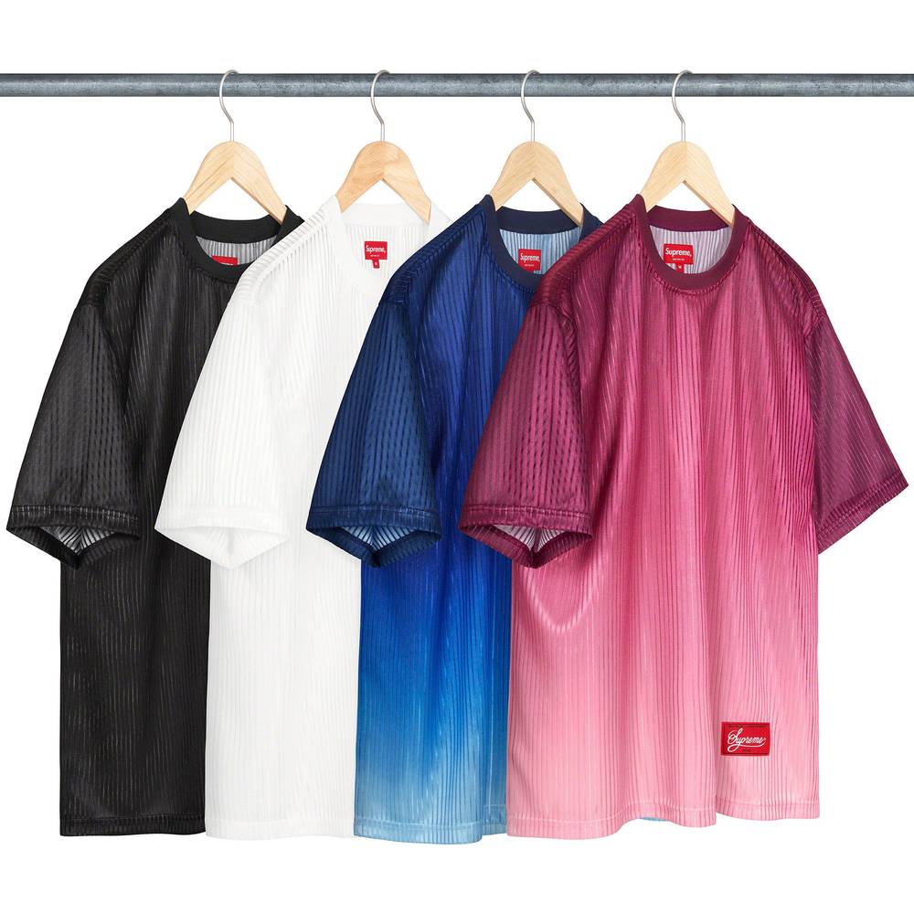 Gradient Mesh Stripe Jersey