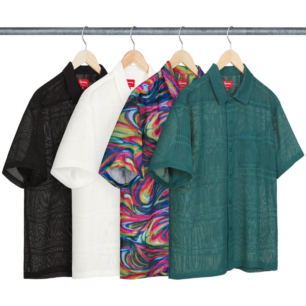 Mesh Stripe S/s Shirt