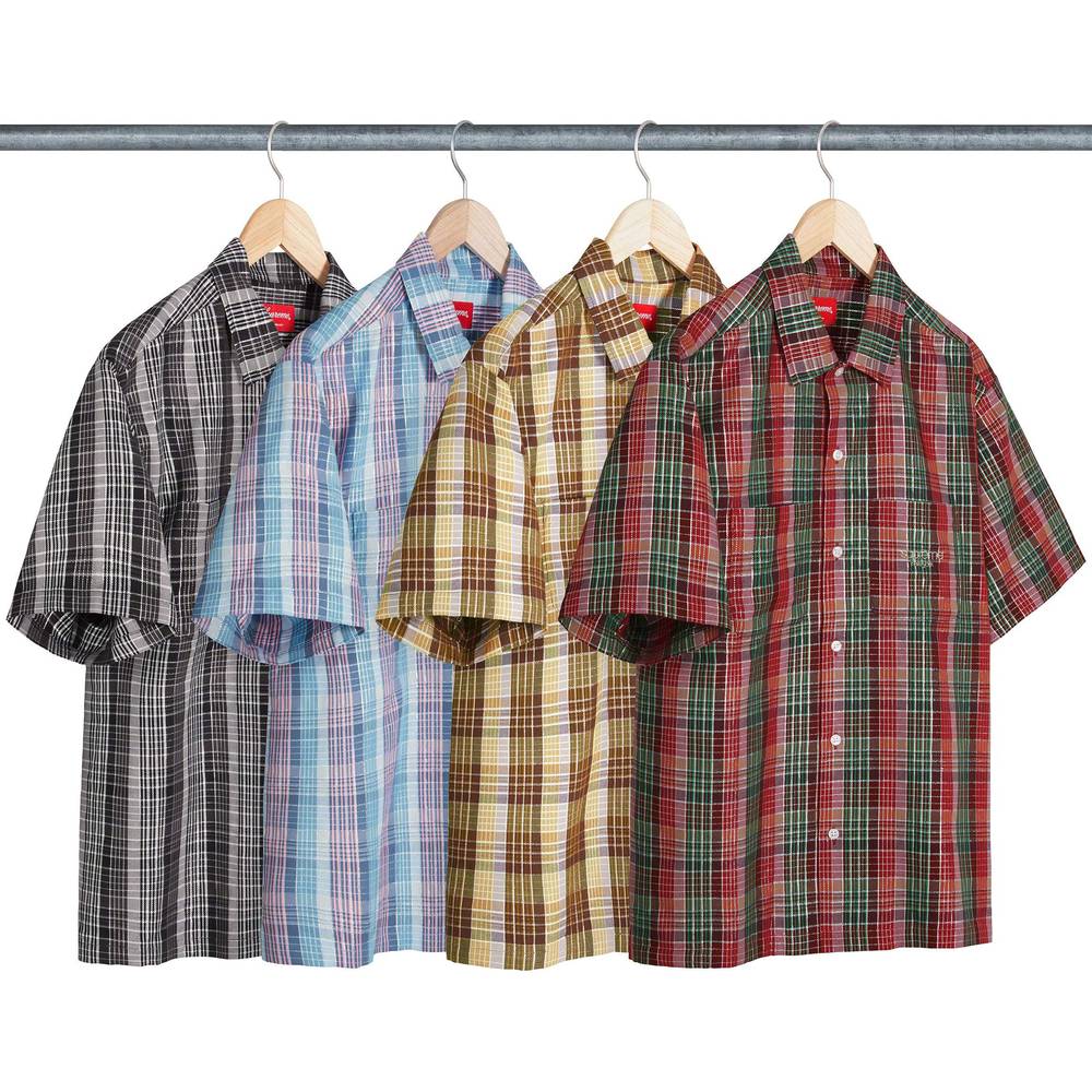 Metallic Plaid S/s Shirt