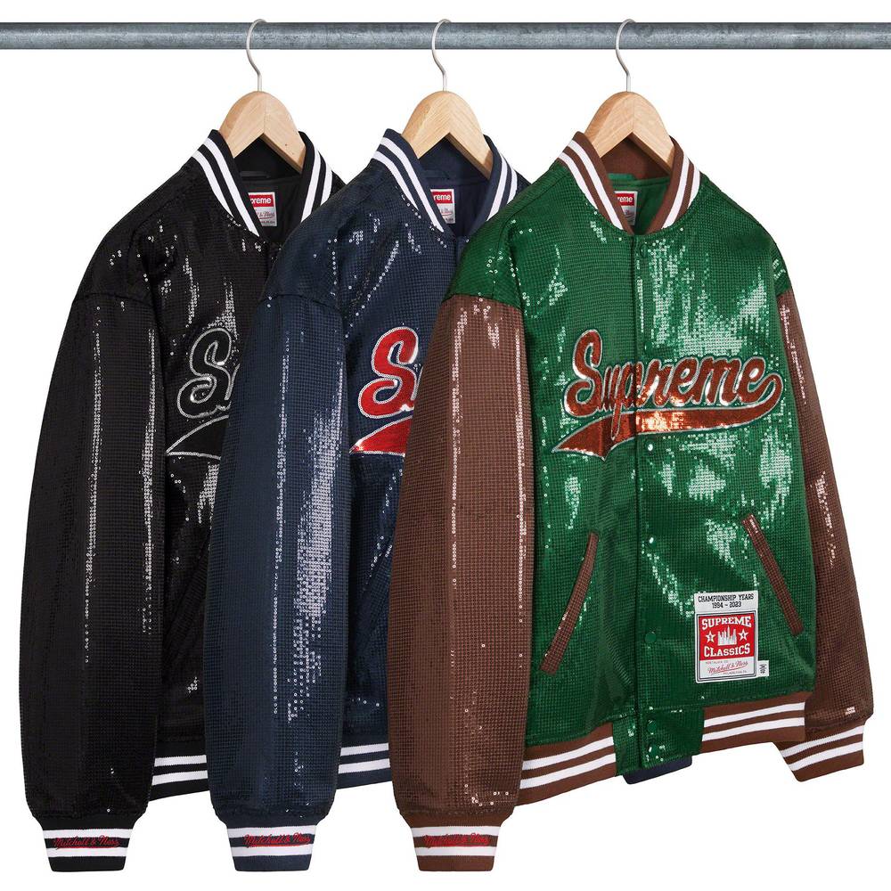 Supreme®/mitchell & Ness® Sequin Varsity Jacket