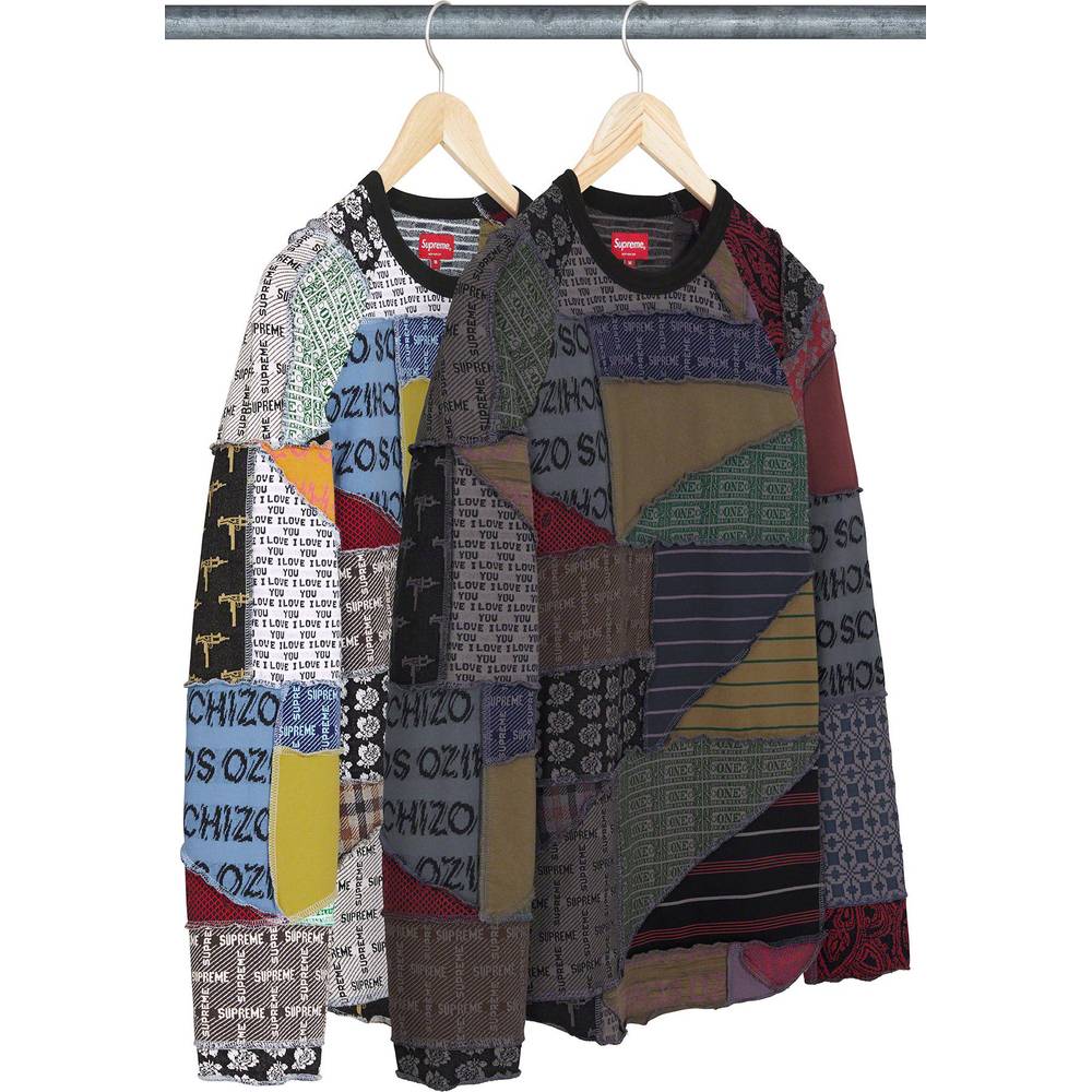 Patchwork Jacquard L/s Top
