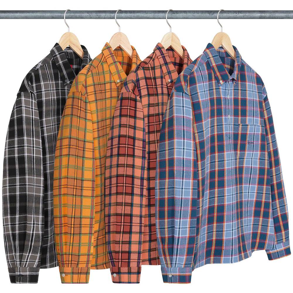 Pullover Plaid Flannel Shirt