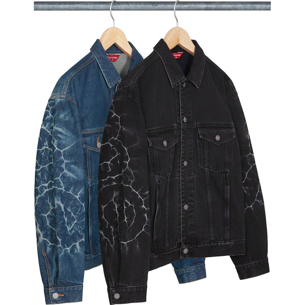 Shibori Denim Trucker Jacket