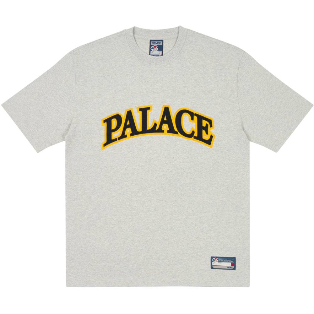 Arc Applique T-shirt Grey Marl